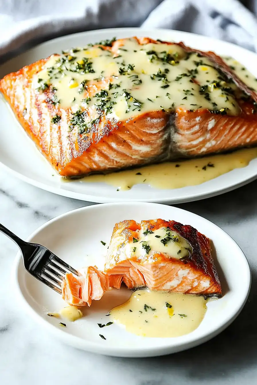 Baked Cod in Coconut Lemon Cream Sauce