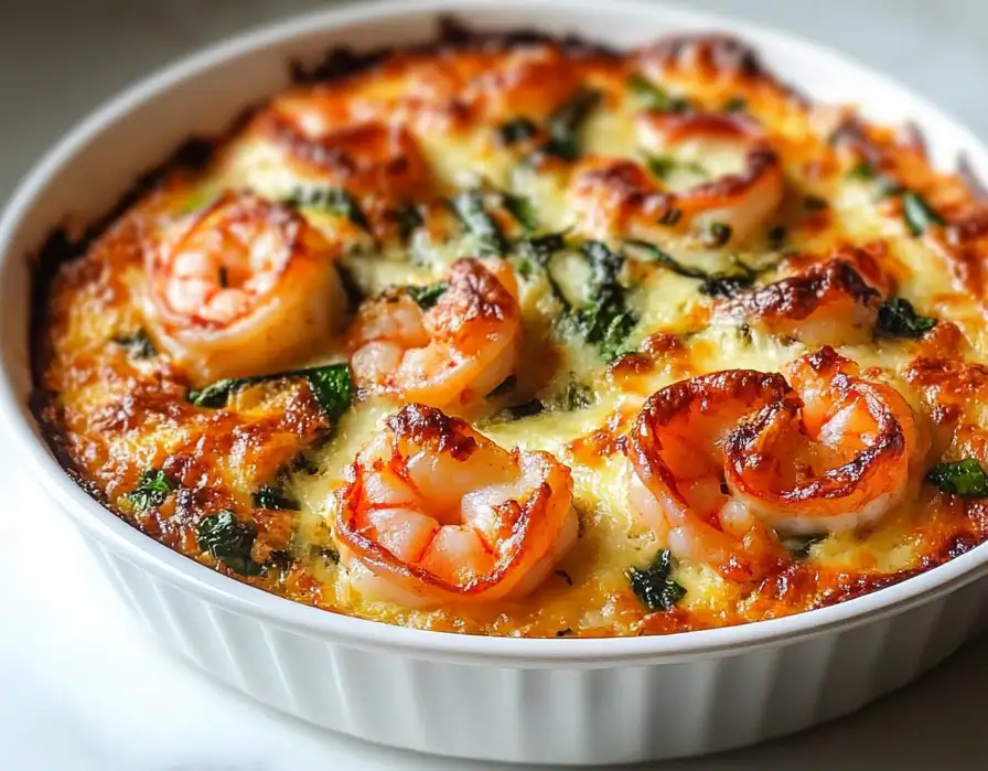 Low-Carb Shrimp Tuscan Bake