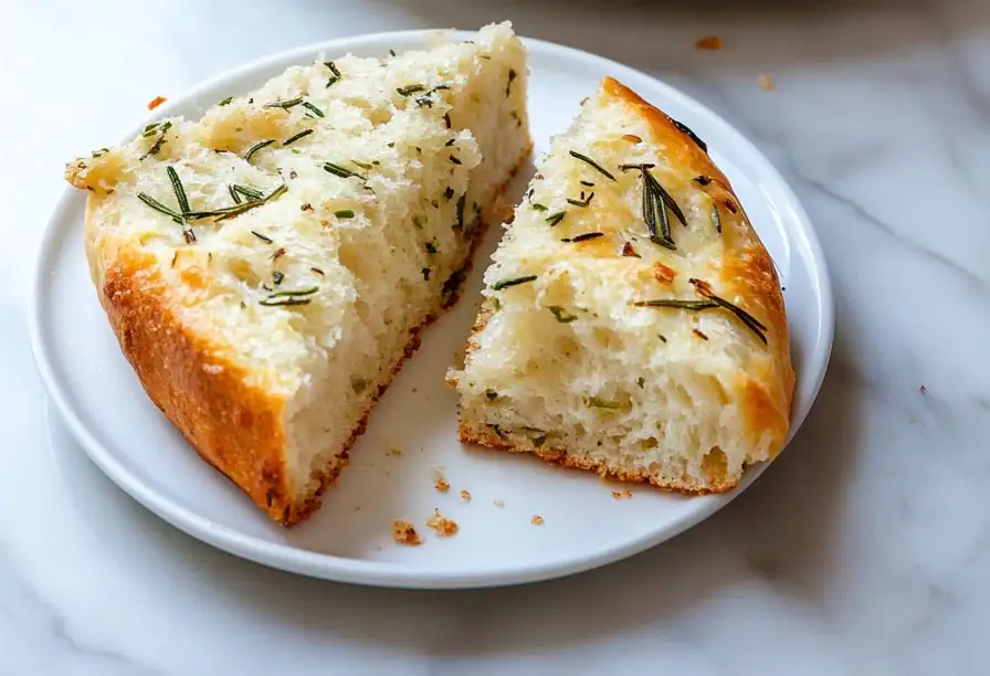 Rustic Garlic Rosemary Skillet Bread