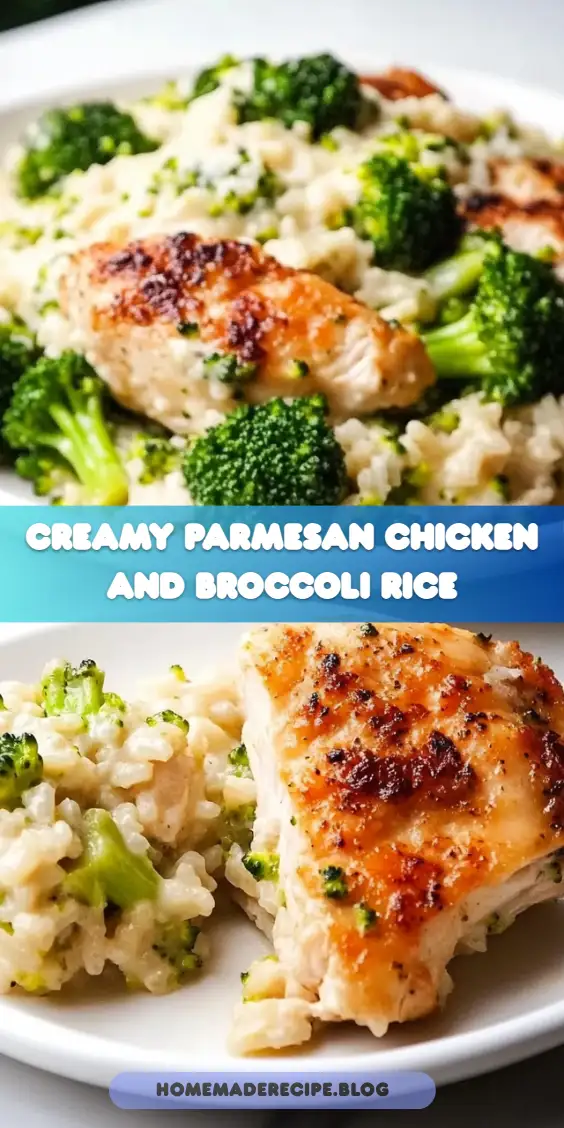Creamy Parmesan Chicken and Broccoli Rice