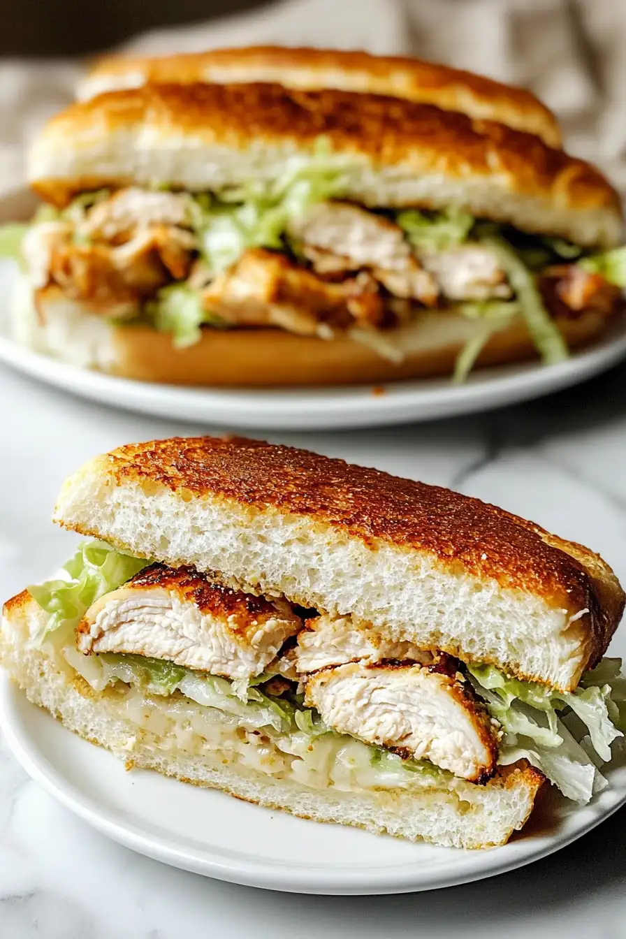 Chicken Caesar Sandwiches