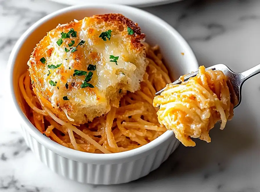 Spaghetti Garlic Bread