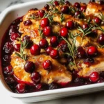 Holiday Cranberry Chicken Bake
