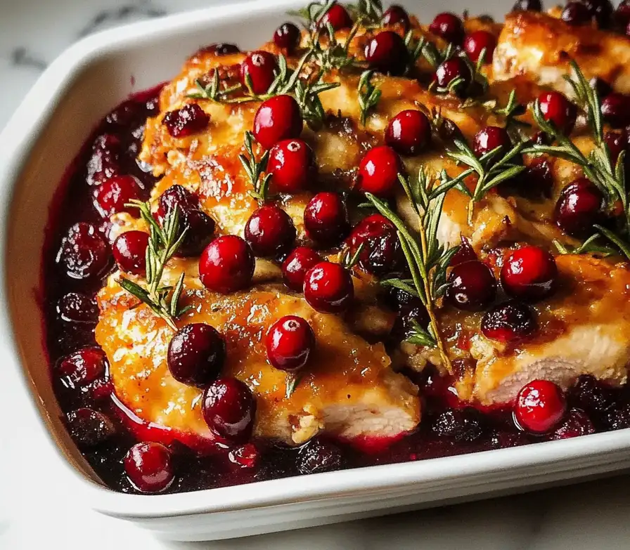 Holiday Cranberry Chicken Bake