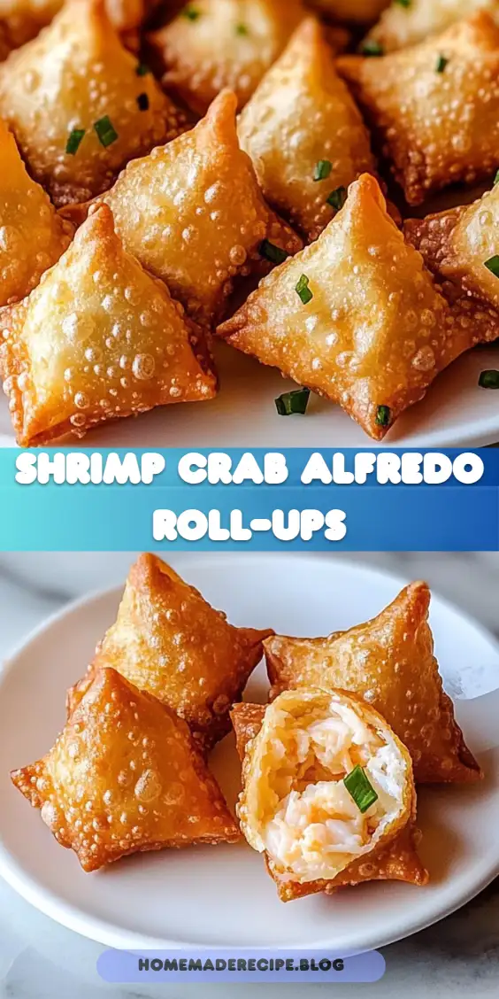 Shrimp & Crab Alfredo Lasagna Roll-Ups