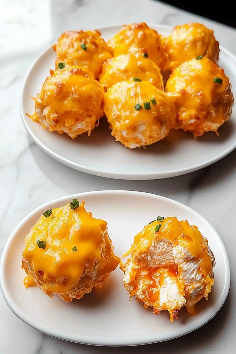 Cheesy Buffalo Ranch Chicken Bombs