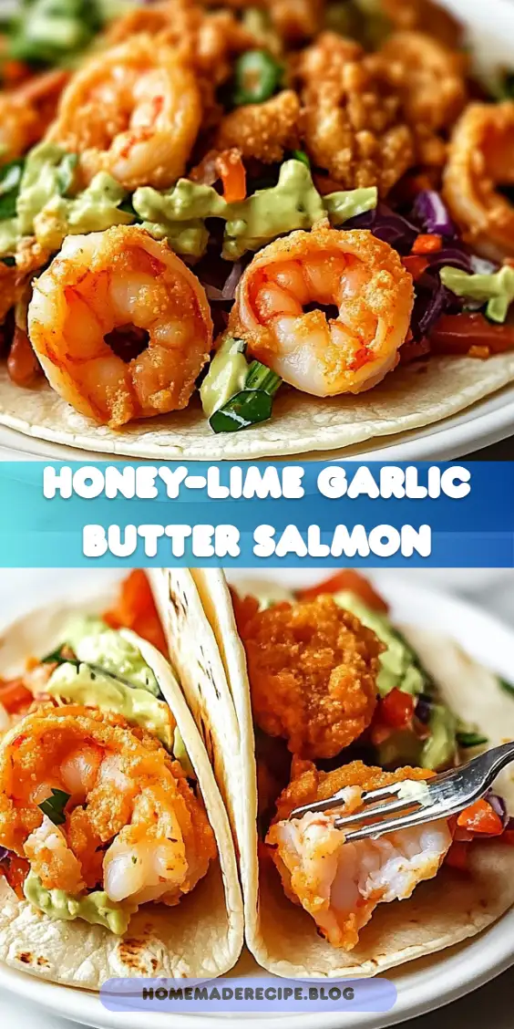 Honey-Lime Garlic Butter Baked Salmon