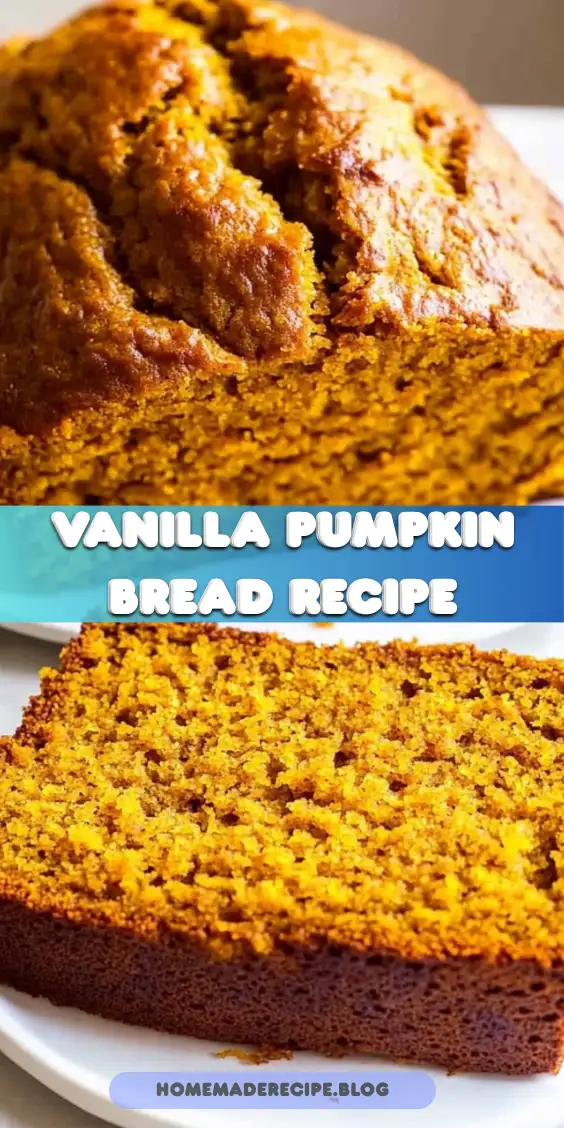 Vanilla Pudding Pumpkin Bread