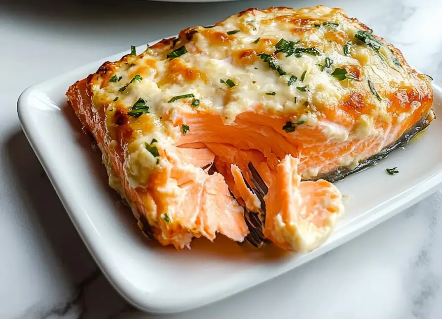 Baked Boursin Salmon