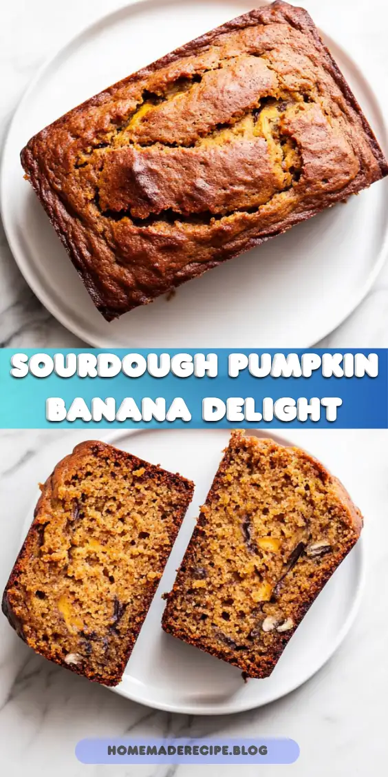 Sourdough Pumpkin Banana Bread