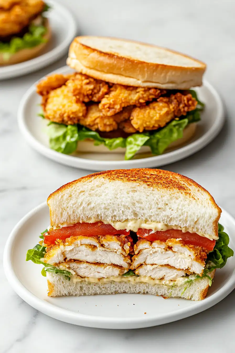 Crispy Chicken Caesar Sandwich