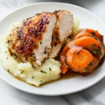 Herb Chicken with Mashed Potatoes & Glazed Carrots
