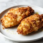 Crispy Parmesan Chicken with a Rich Garlic Sauce