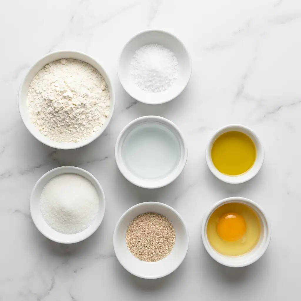 Ingredients for Crusty Mini Baguettes