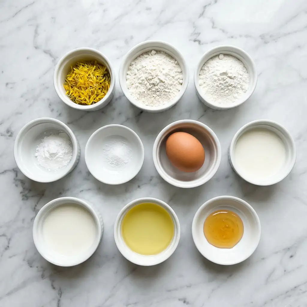 Ingredients for Dandelion Bread
