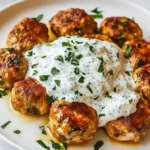 Chicken Kofta Garlic Yogurt Sauce