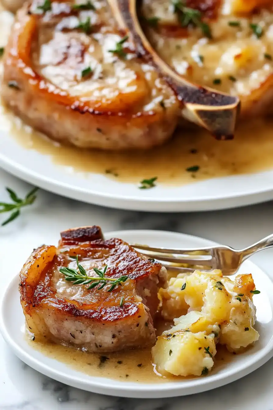 Classic Pork Chops and Scalloped Potatoes