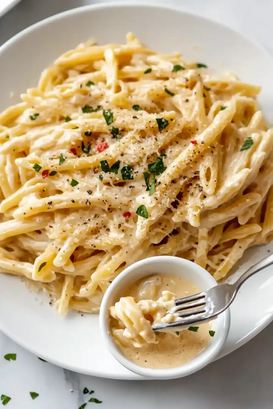 One Pot Creamy Garlic Pasta (Just 20 Minutes!)