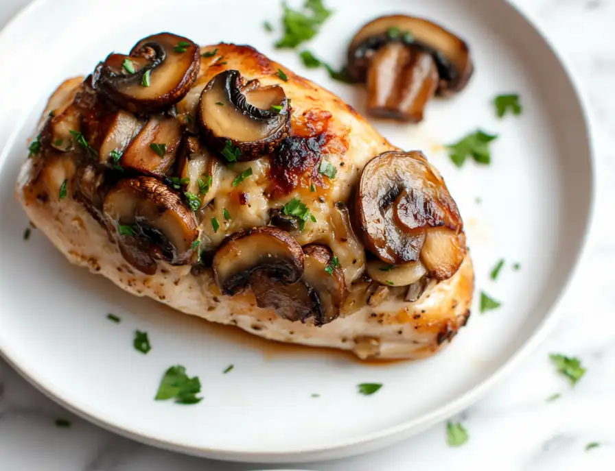 Mushroom Stuffed Chicken Breast - Quick and Easy