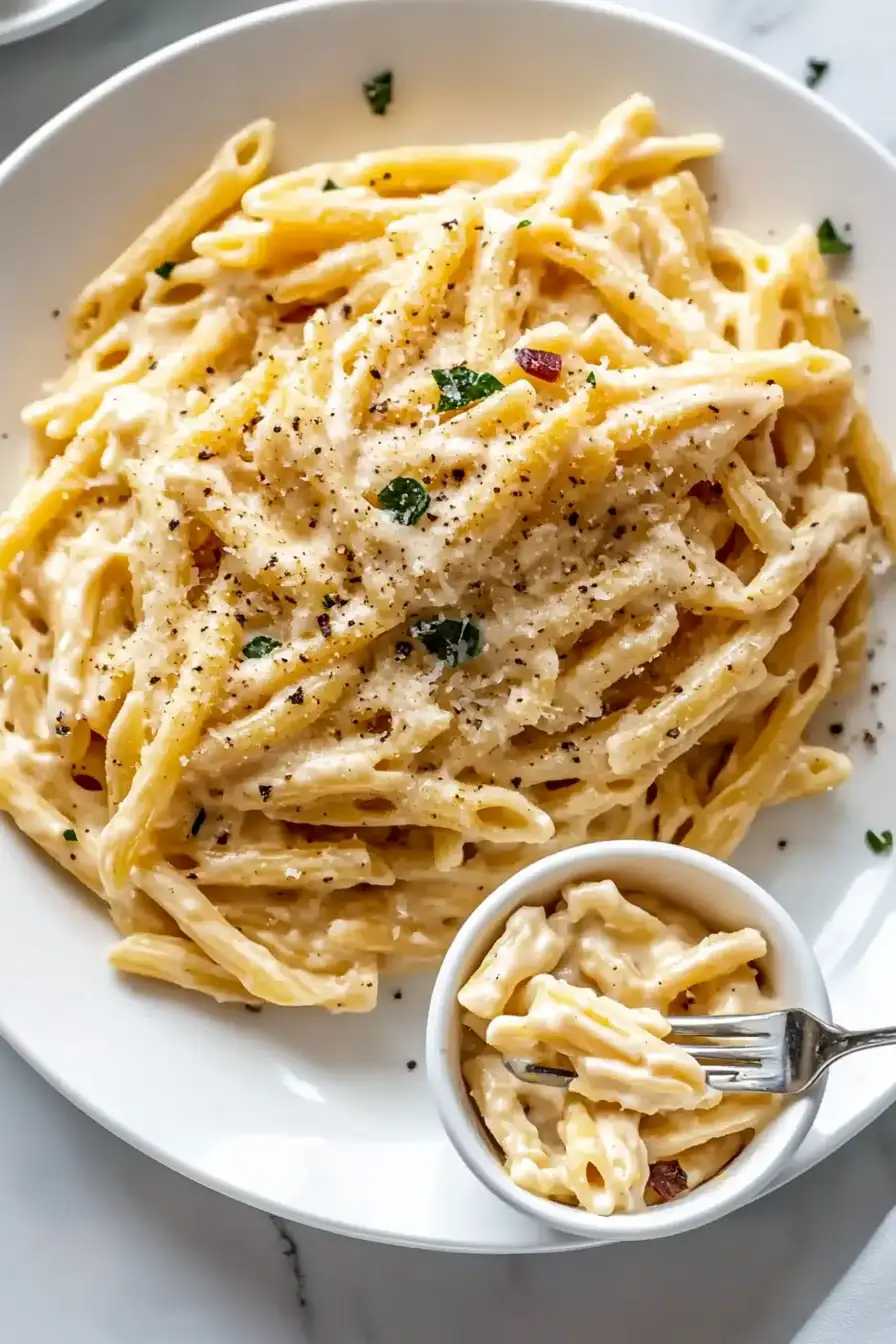 One Pot Creamy Garlic Pasta (Just 20 Minutes!)