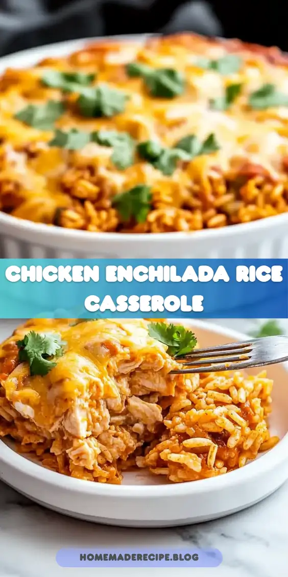 Chicken Enchilada Rice Casserole