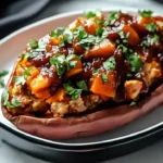 BBQ Chicken Stuffed Sweet Potatoes