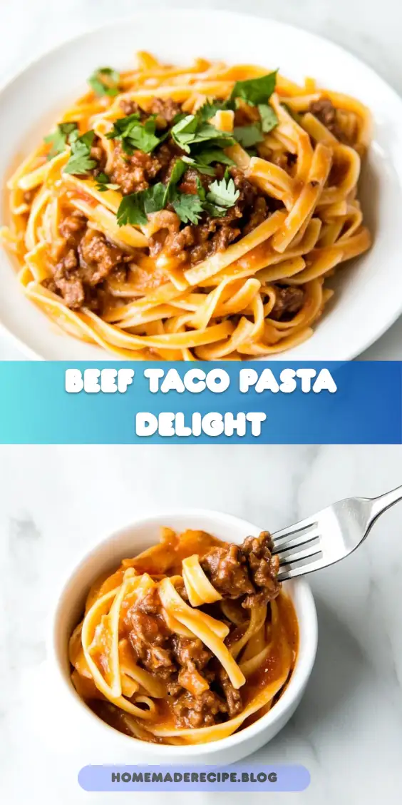 One Pot Beef Taco Pasta