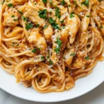 Sticky Garlic Chicken Noodles Recipe