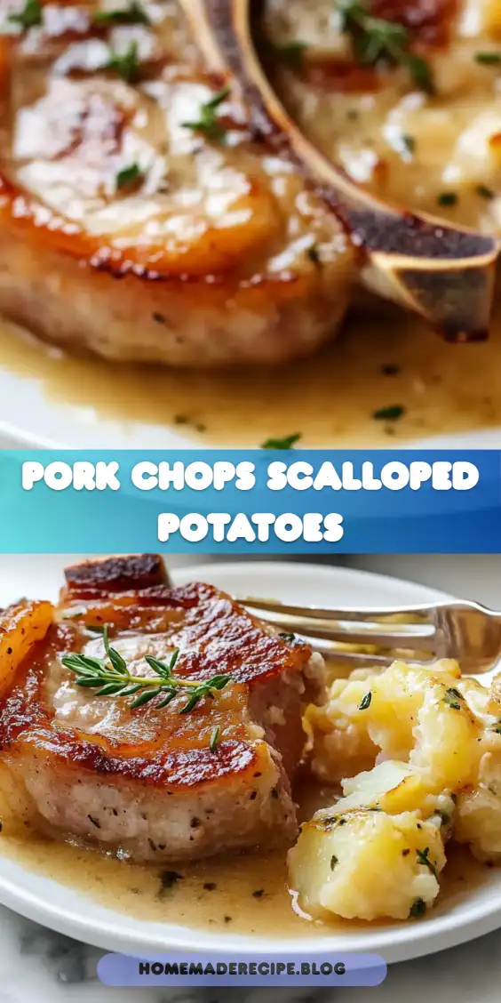 Classic Pork Chops and Scalloped Potatoes