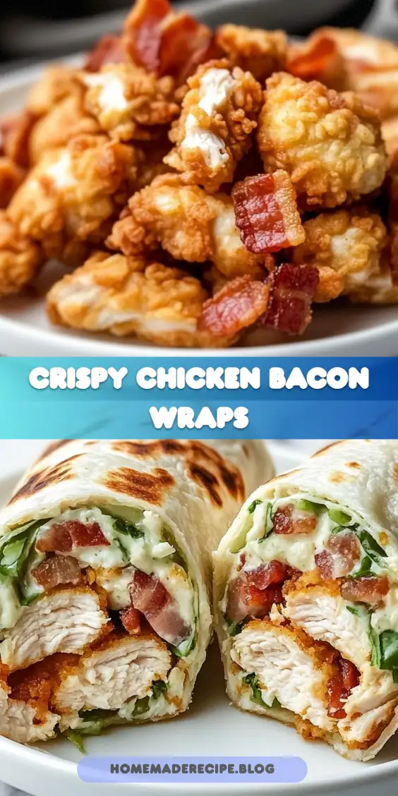 Crispy Chicken Bacon Ranch Wraps