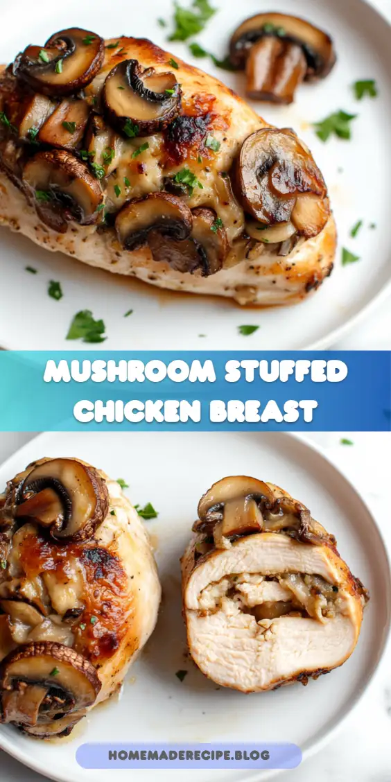 Mushroom Stuffed Chicken Breast - Quick and Easy