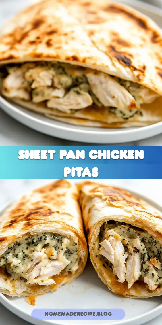 Sheet Pan Chicken Pitas with Herby Ranch