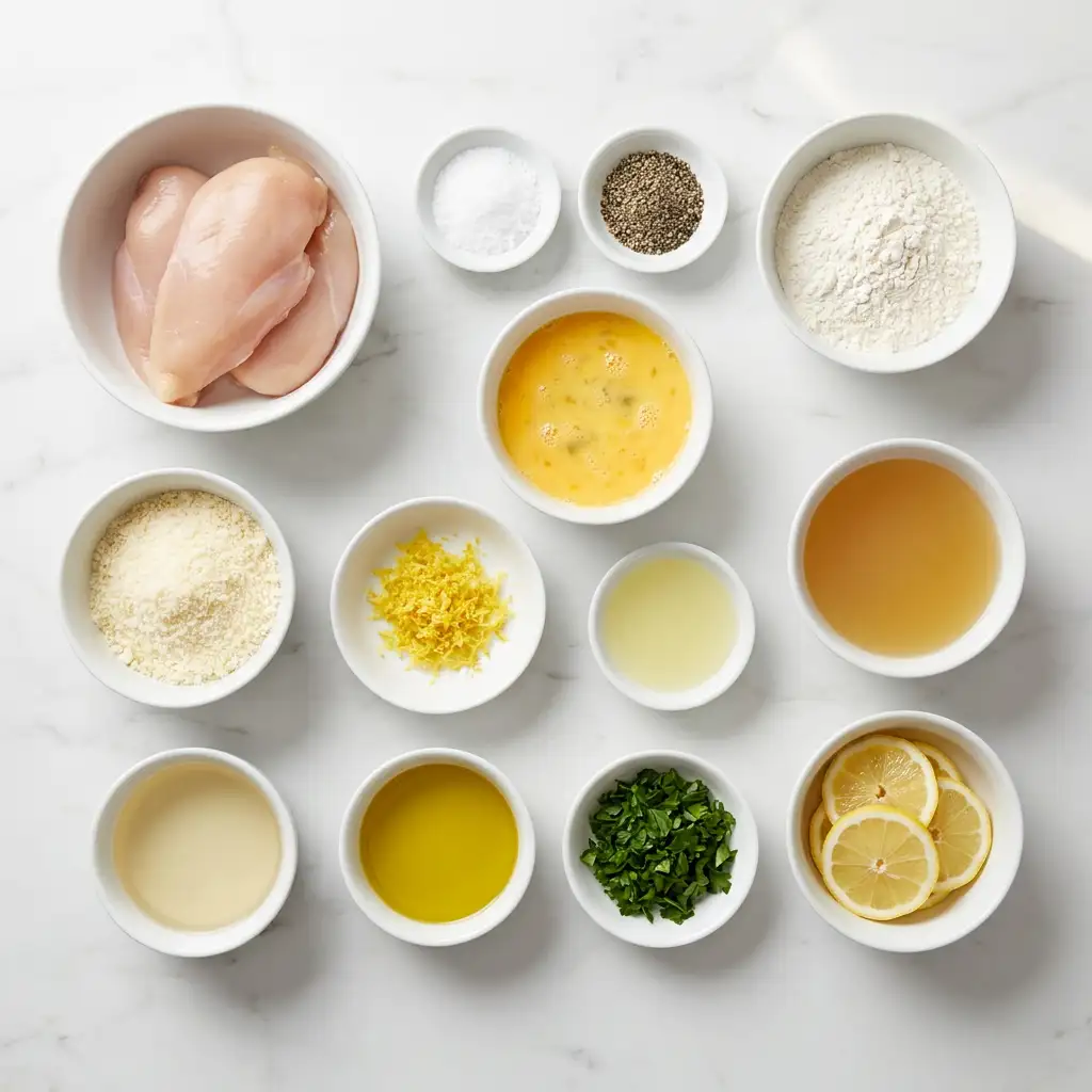 Ingredients for Lemon Chicken Romano: Crispy Delight for Cozy Dinners