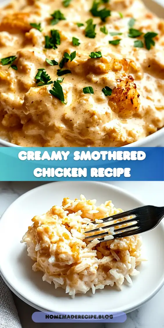 Creamy Smothered Chicken and Rice