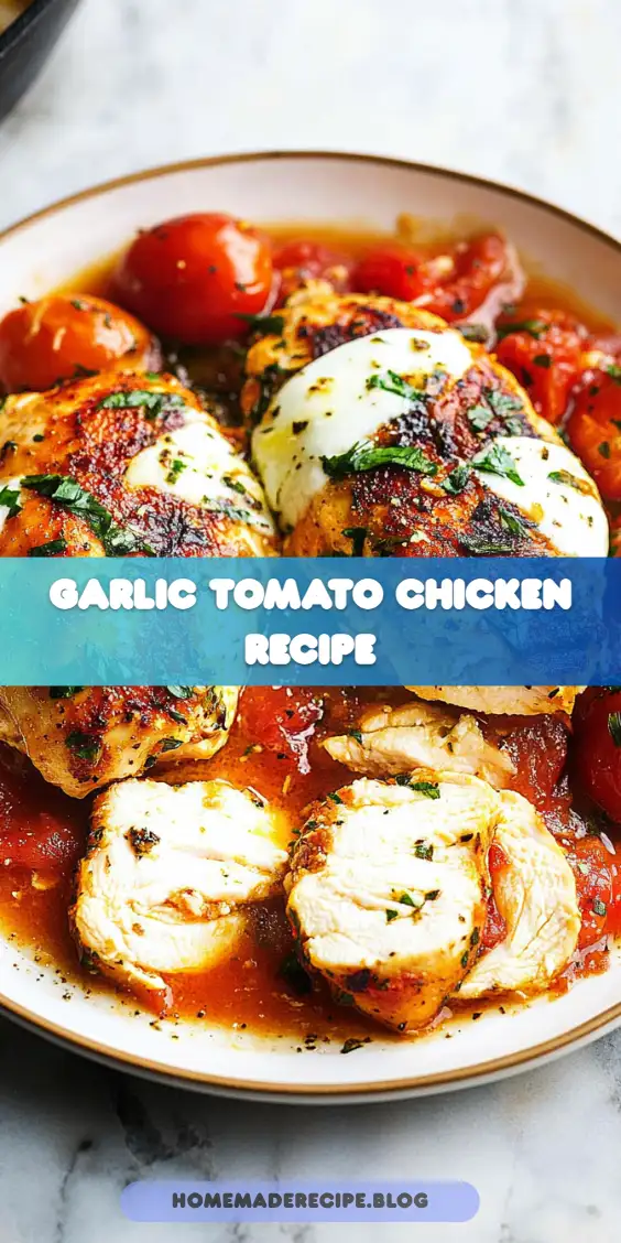 Garlic Tomato Chicken with Mozzarella