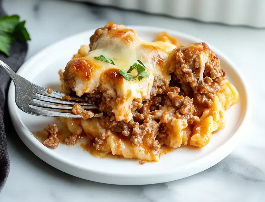 Dump and Bake Meatball Casserole