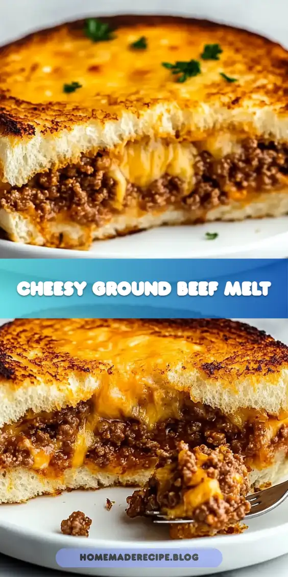 Ultimate Cheesy Ground Beef Melt