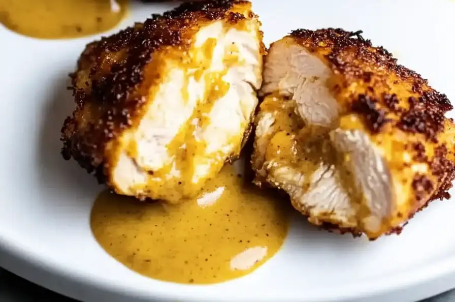 Pretzel Chicken with Mustard-Cheddar Sauce: An Amazing Ultimate Recipe