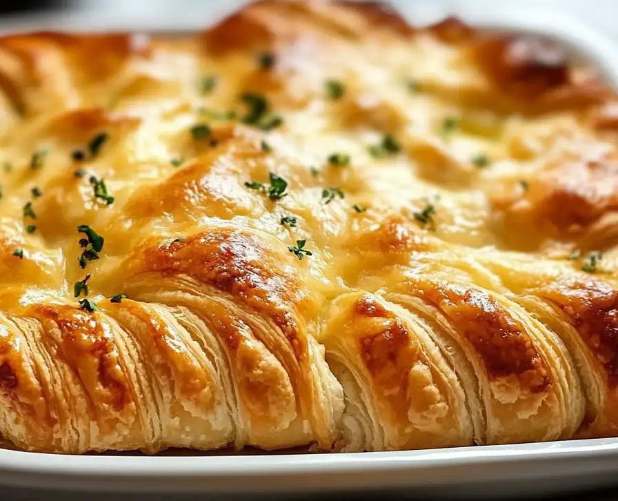 Cheesy Chicken Crescent Bake