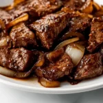 Sizzling Chinese Pepper Steak with Onions