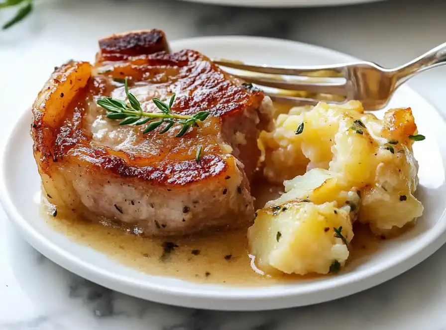 Classic Pork Chops and Scalloped Potatoes
