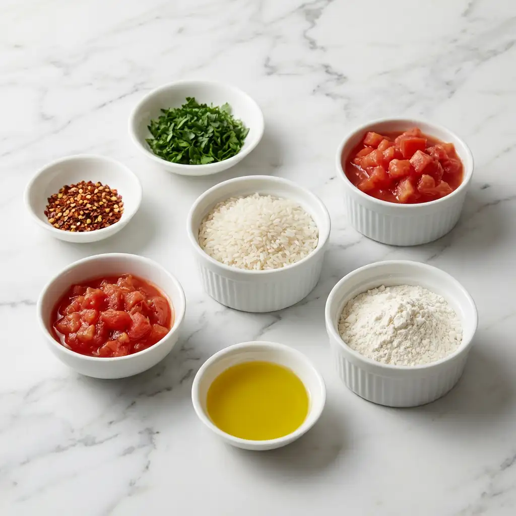 Ingredients for Creamy Garlic Parmesan Tortellini with Sausage and Broccoli