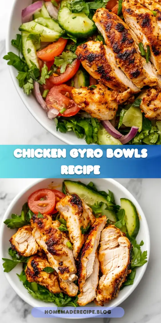 Chicken Gyro Bowls